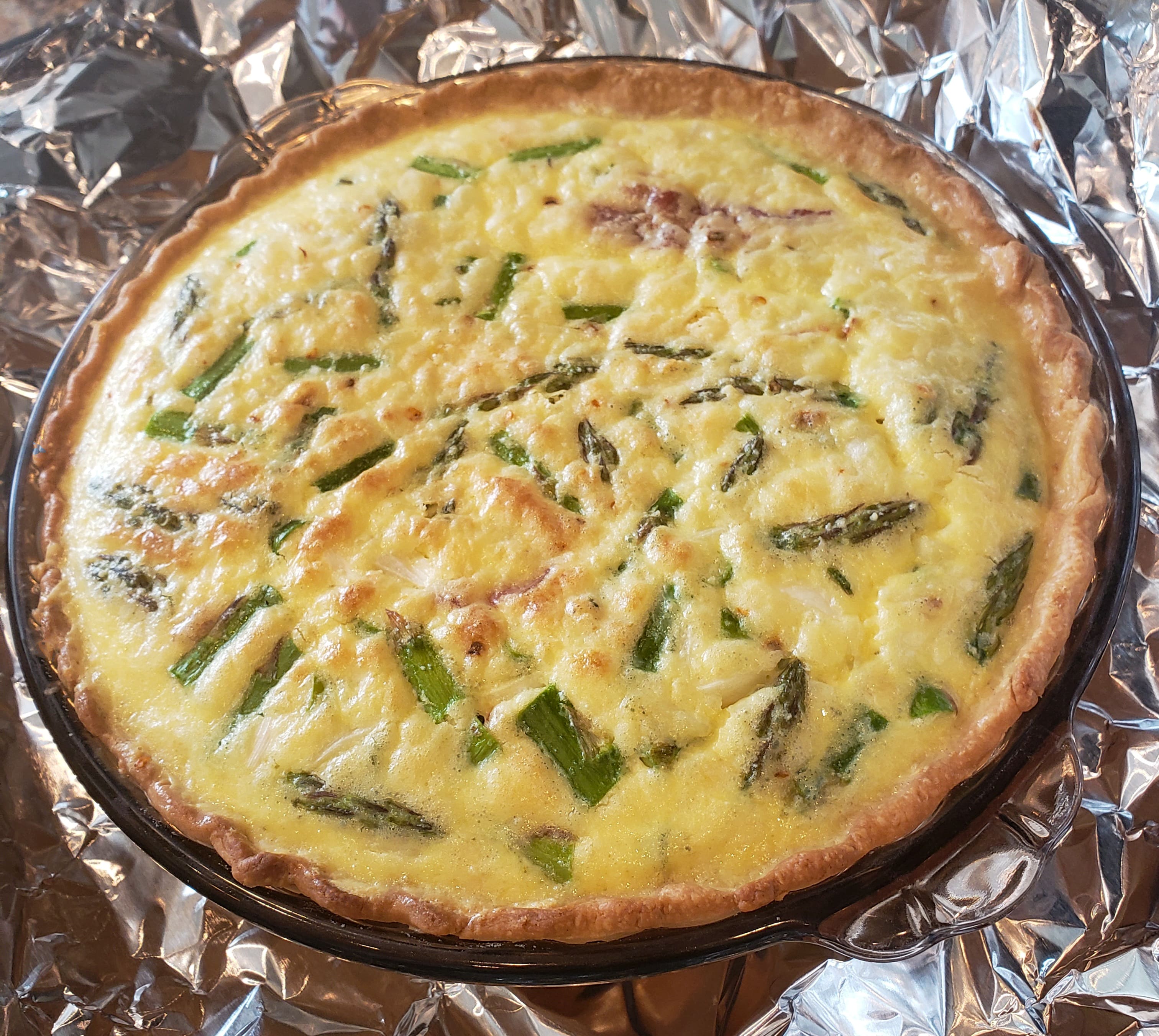 Asparagus and Bacon Quiche Bluejean Corner