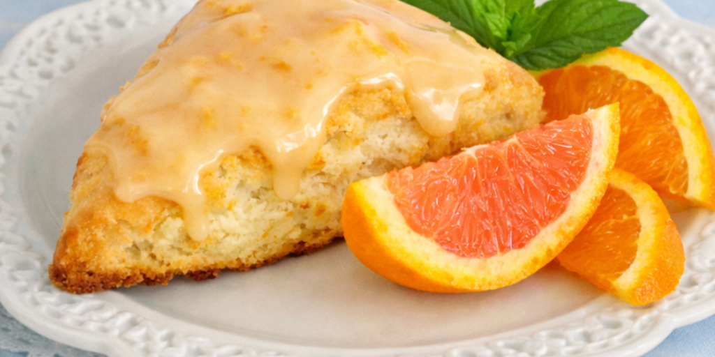 Orange Scones with Orange Glaze Recipe